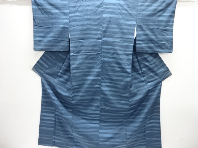 JAPANESE KIMONO / TSUMUGI / WOVEN STRIPE